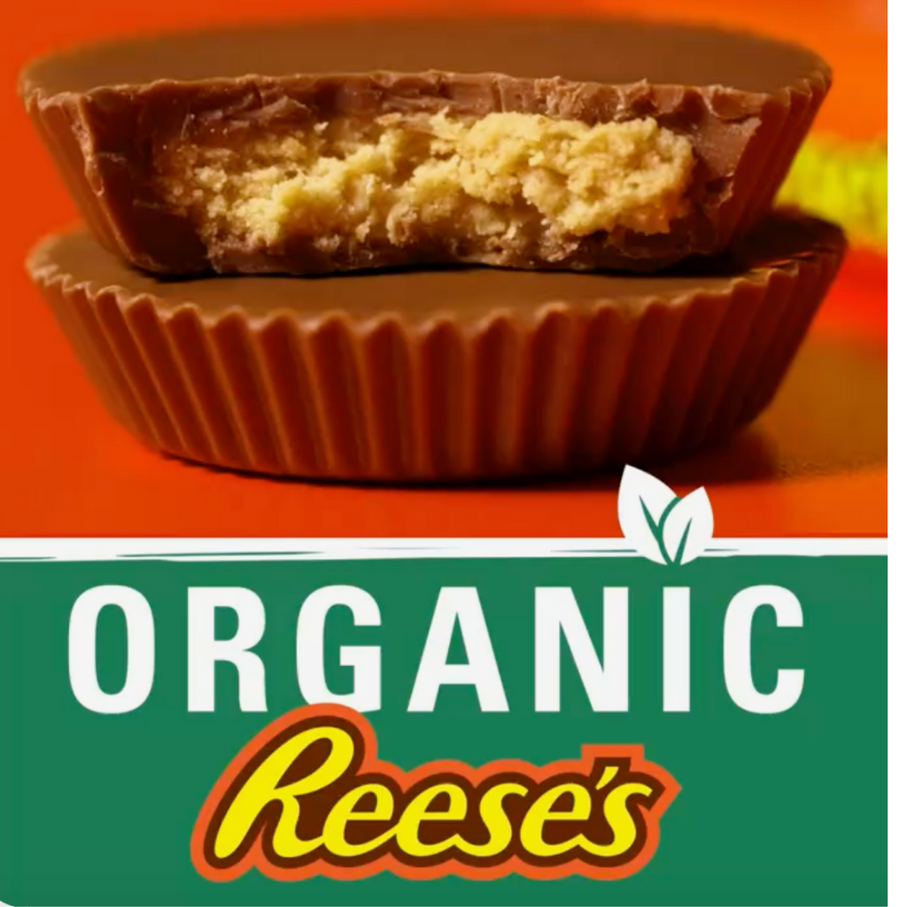 Organic Reese's Peanut Butter Cups - Willy Wacky Snacks