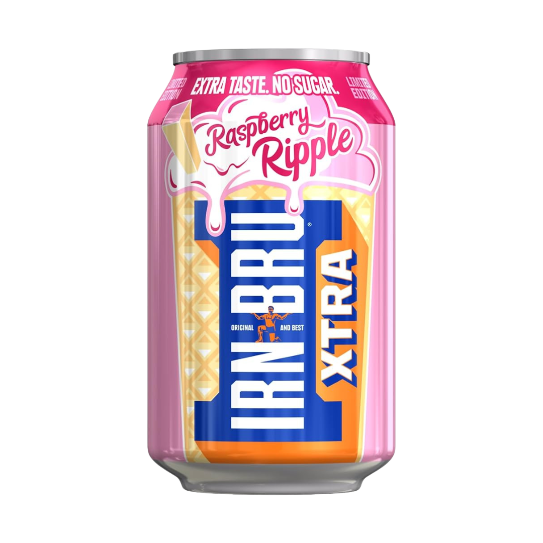 Irn Bru Raspberry Ripple (UK) Limited Ed. – Willy Wacky Snacks