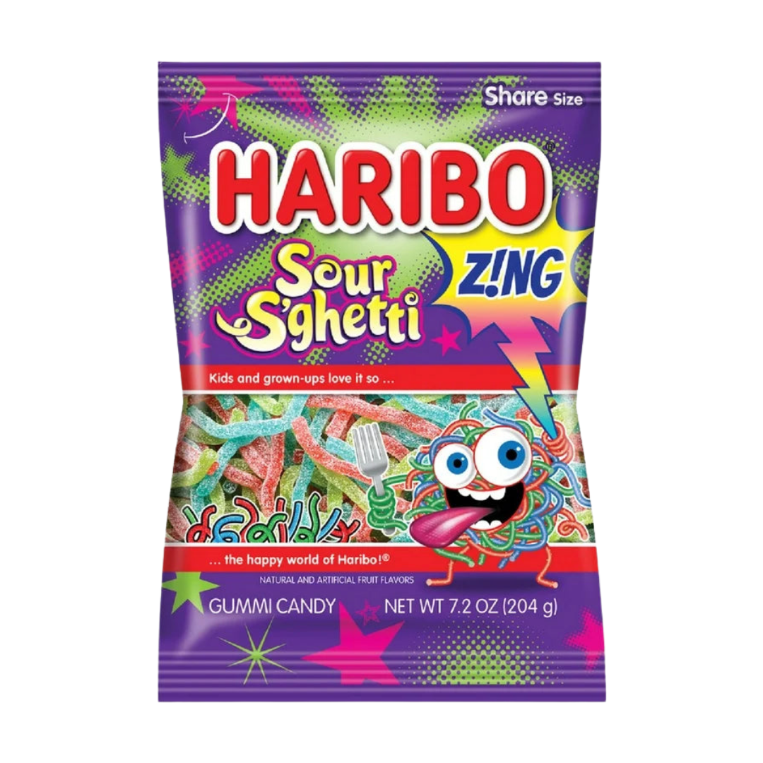 Haribo Sour S'ghetti Zing (Brazil) – Willy Wacky Snacks