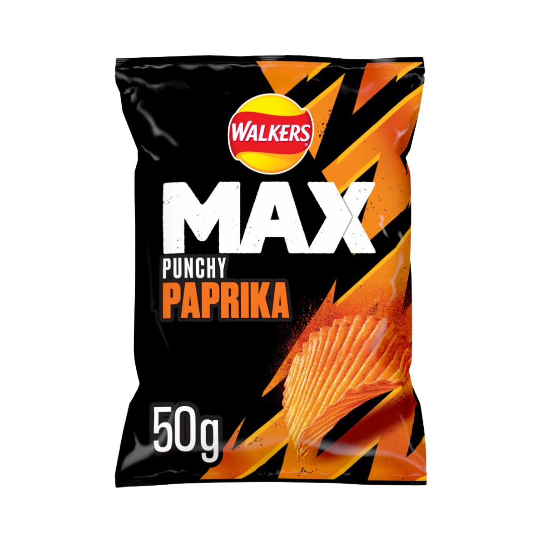 Walkers Max Paprika (UK) 50g – Willy Wacky Snacks