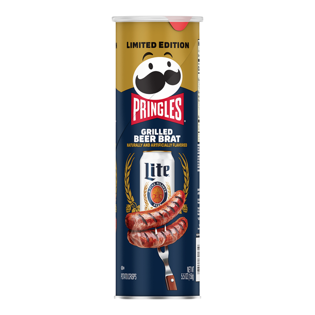 【アメリカ限定】プリングルス 4個 GRILLED BEER BRAT味　他 Pringles Grilled Beer Brat (Lim Ed.) – Willy Wacky Snacks