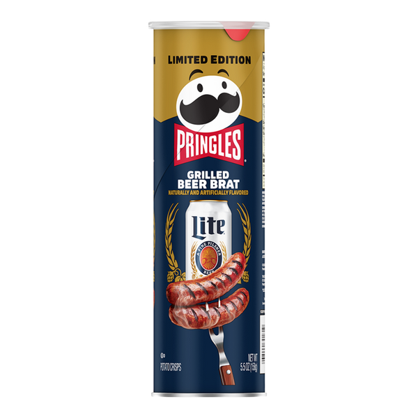 【アメリカ限定】プリングルス 4個 GRILLED BEER BRAT味　他 Pringles Grilled Beer Brat (Lim Ed.) – Willy Wacky Snacks