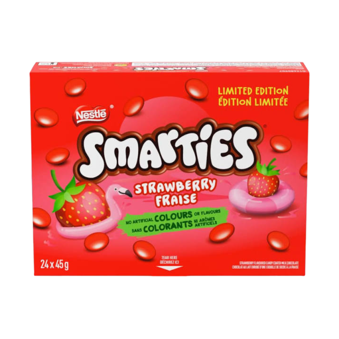 Smarties Strawberry (Canada) Lmt Ed – Willy Wacky Snacks