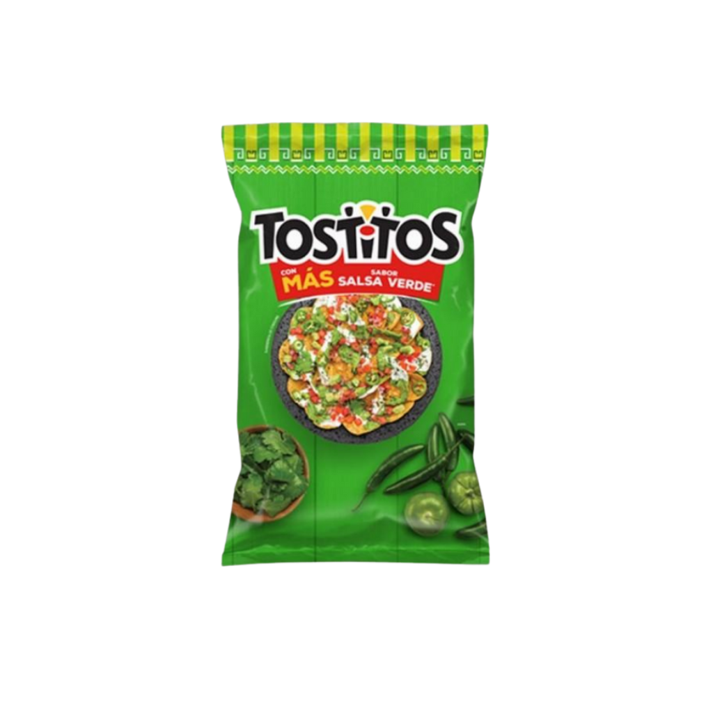 Tostitos Salsa Verde (Mexico) TGIF Jalapeno Poppers rare exotic chips