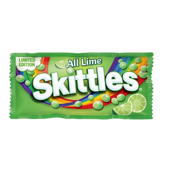 Skittles All Lime Limited Edition candy snacks exotic rare