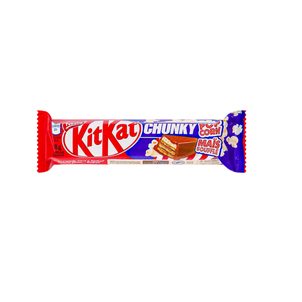 Kit Kat Chunky Popcorn Rare Exotic Chocolate Bar