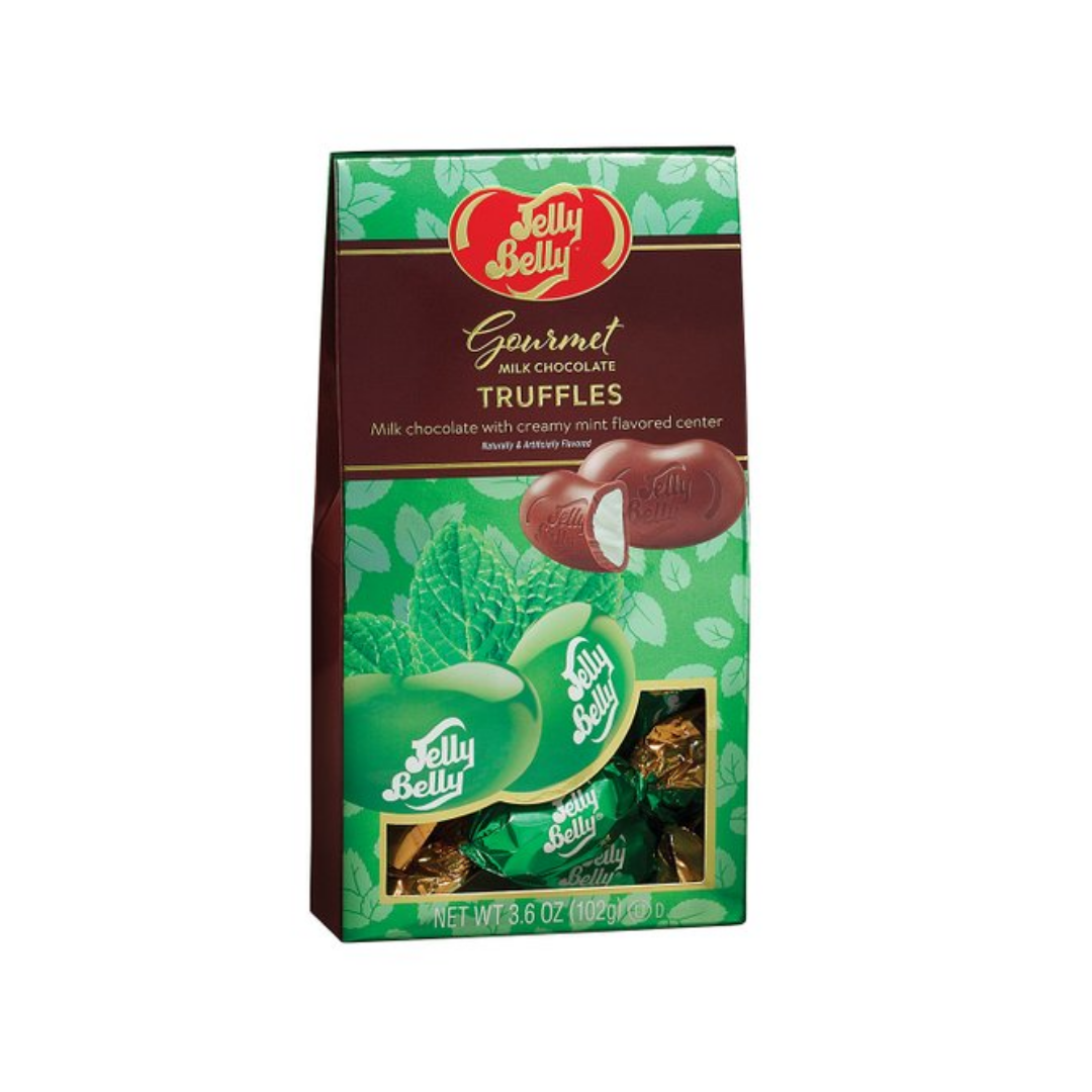 Jelly Belly Gourmet Milk Chocolate Truffles Mint Willy Wacky Snacks
