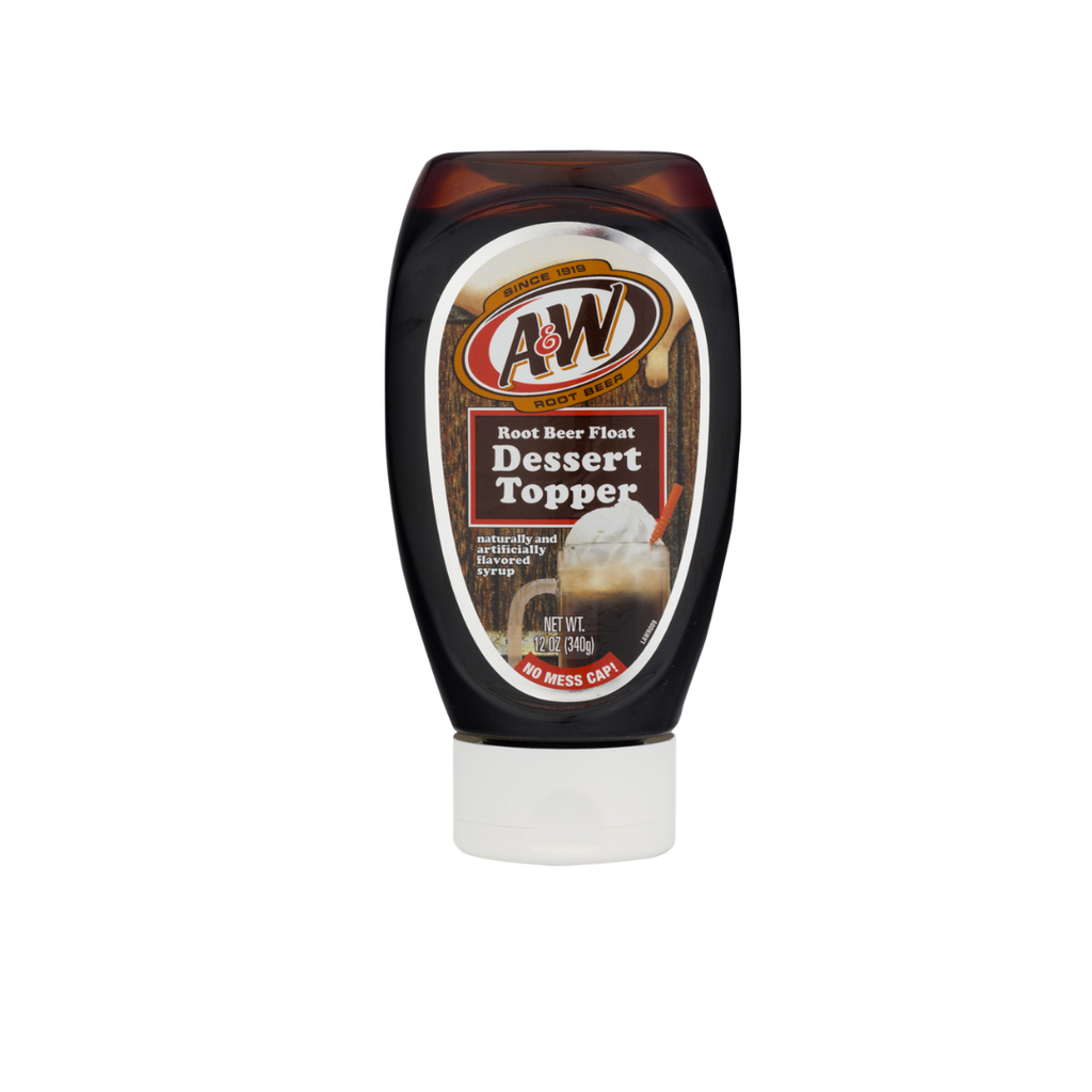A&W Root Beer dessert topper float drizzle