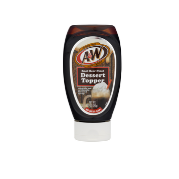 A&W Root Beer dessert topper float drizzle