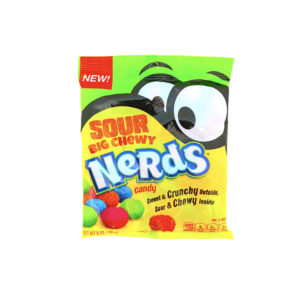 Nerds Sour Big & Chewy Nerds Sweet & Crunchy outside Sour & Chewy Inside