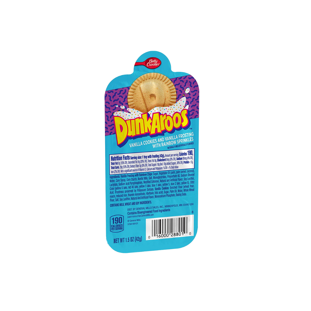 Rare Exotic Dunkaroos retro candy vanilla frosting crackers