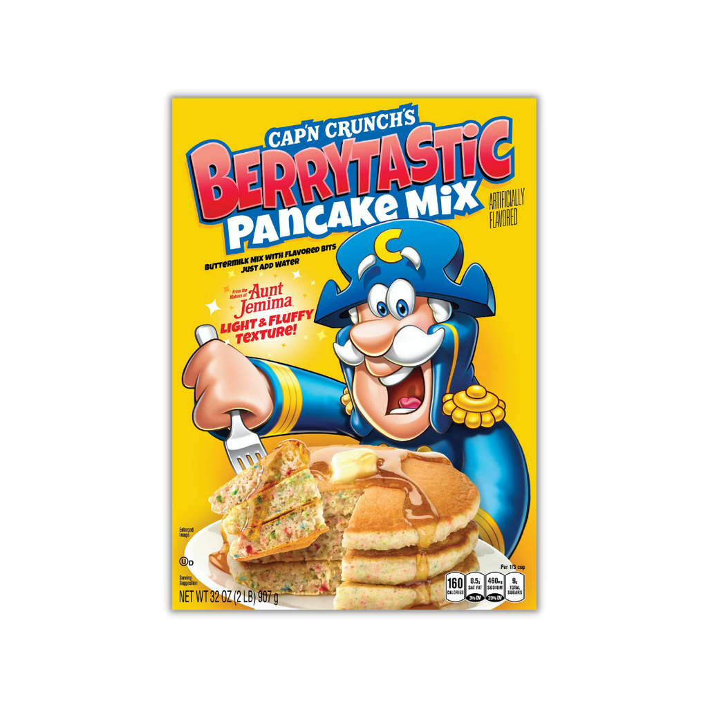 Cap'n Crunch Berrytastic Pancake Mix from Aunt Jemima Light & Fluffy Texture