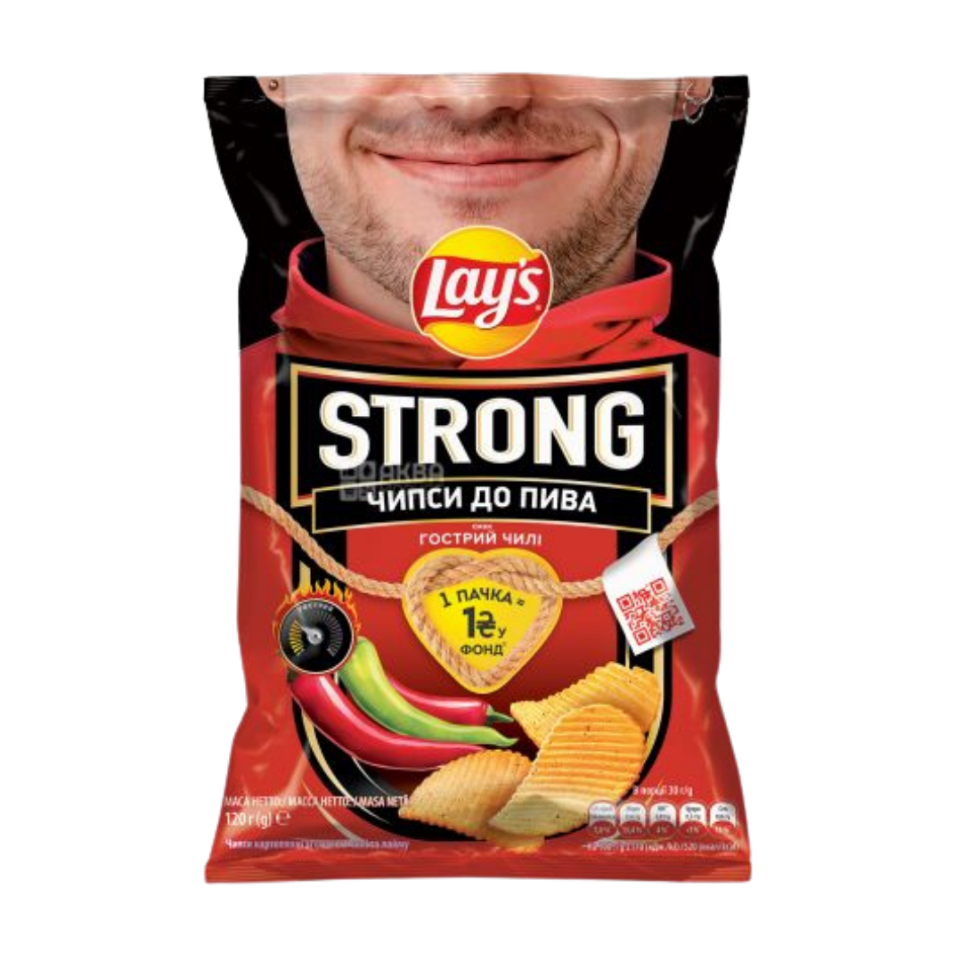 Lays Strong Rippled Chili (Ukraine) – Willy Wacky Snacks