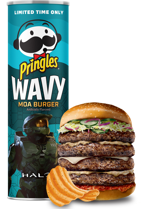 Limited Edition Pringles MOA Halo Big Mac Burger